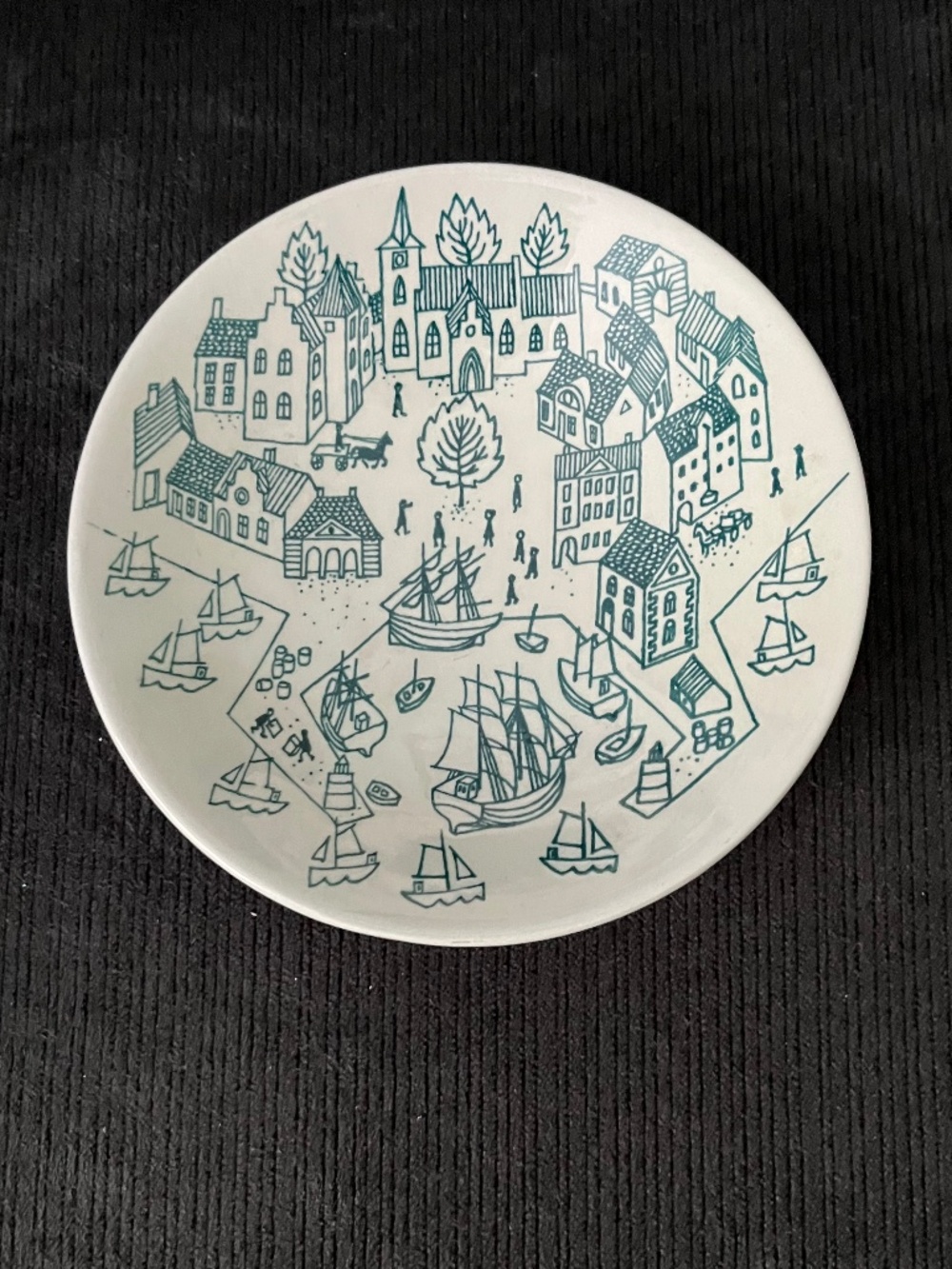 Vintage Nymolle Art Faience by artist "Hoyrup" limited ed. small plate